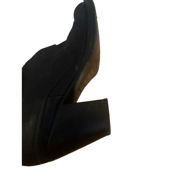 Acne Black Leather Healed Boots Size 37 - Picture 4 of 5